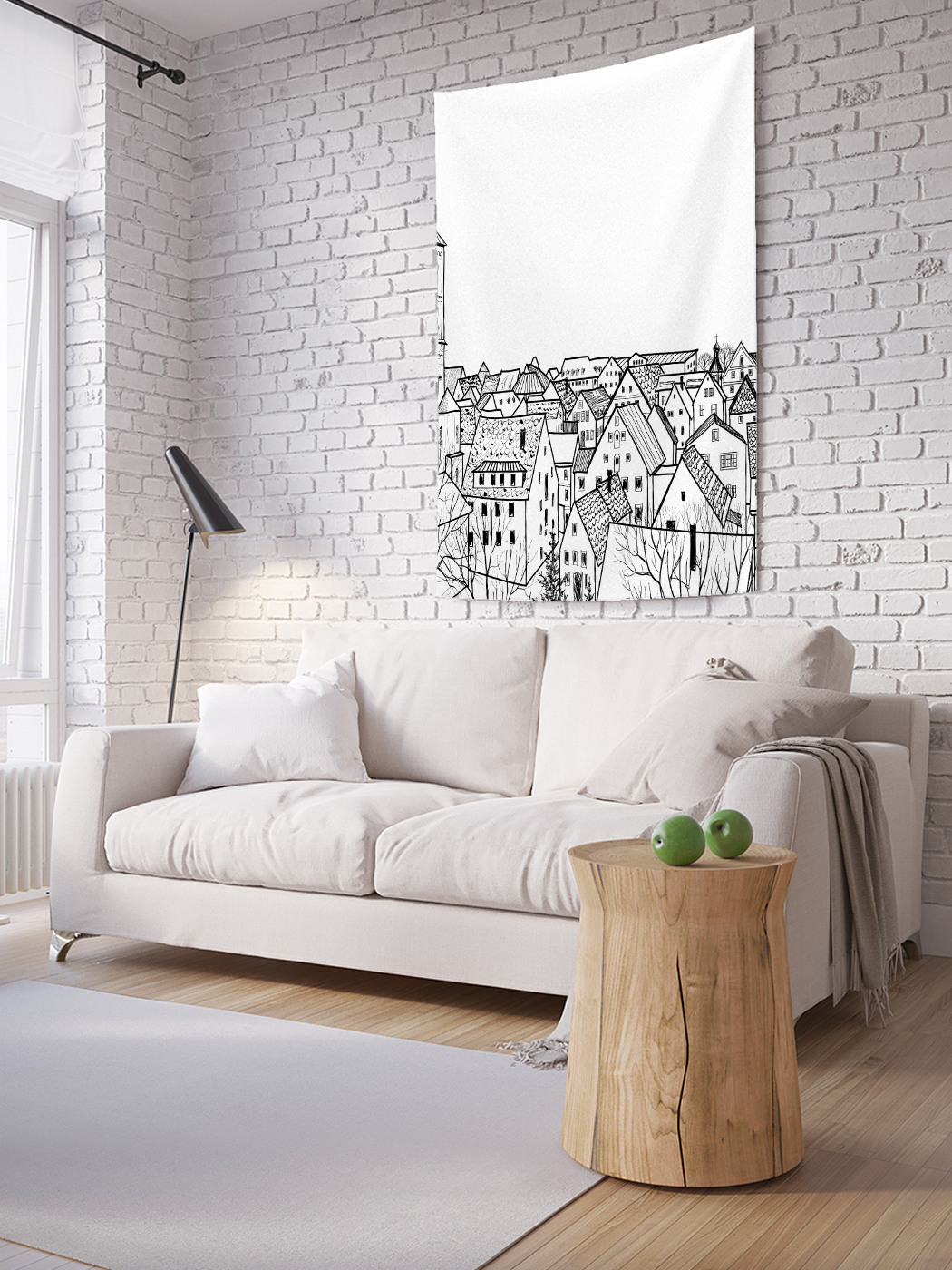 

Вертикальное фотопанно на стену JoyArty Светлый город 150x200 см, Светлый город