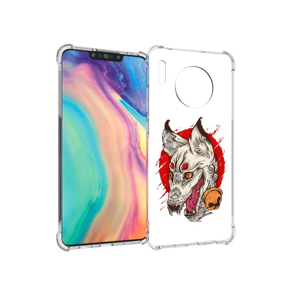 

Чехол MyPads Tocco для Huawei Mate 30 страшная собака, Прозрачный, Tocco