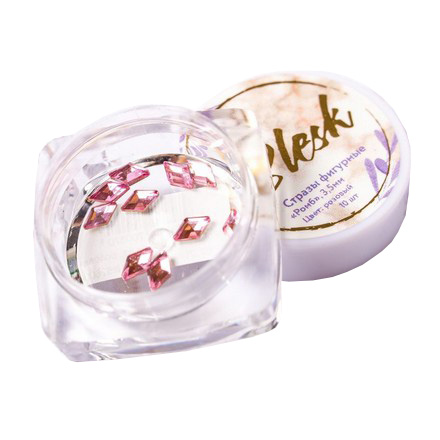 

Стразы фигурные Blesk «Ромб» розовые 3х5 мм 10 шт.