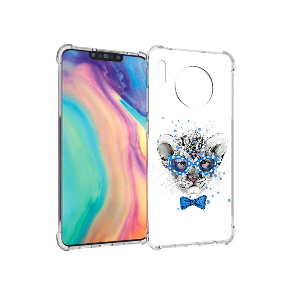 

Чехол MyPads Tocco для Huawei Mate 30 тигренок с бабочкой, Прозрачный, Tocco