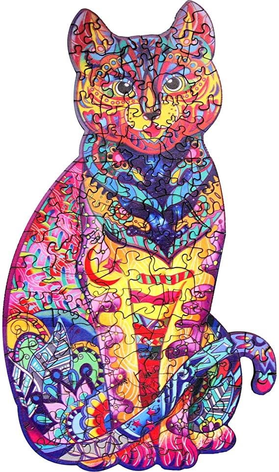 

Пазл Basir деревянный фигурный животные размер L(A3)-30*40 см; Кошка 2, Кошка 2