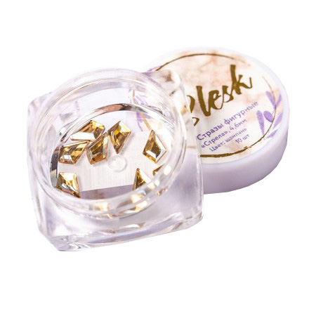 

Стразы фигурные Blesk «Стрела» шампань 4х6 мм 10 шт.