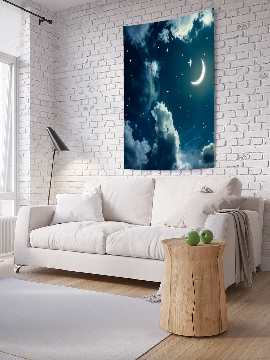 

Вертикальное фотопанно на стену JoyArty Звездное сияние месяца 150x200 см, Звездное сияние месяца