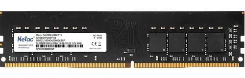 

Оперативная память NETAC (NTBSD4P26SP-04), DDR4 1x4Gb, 2666MHz