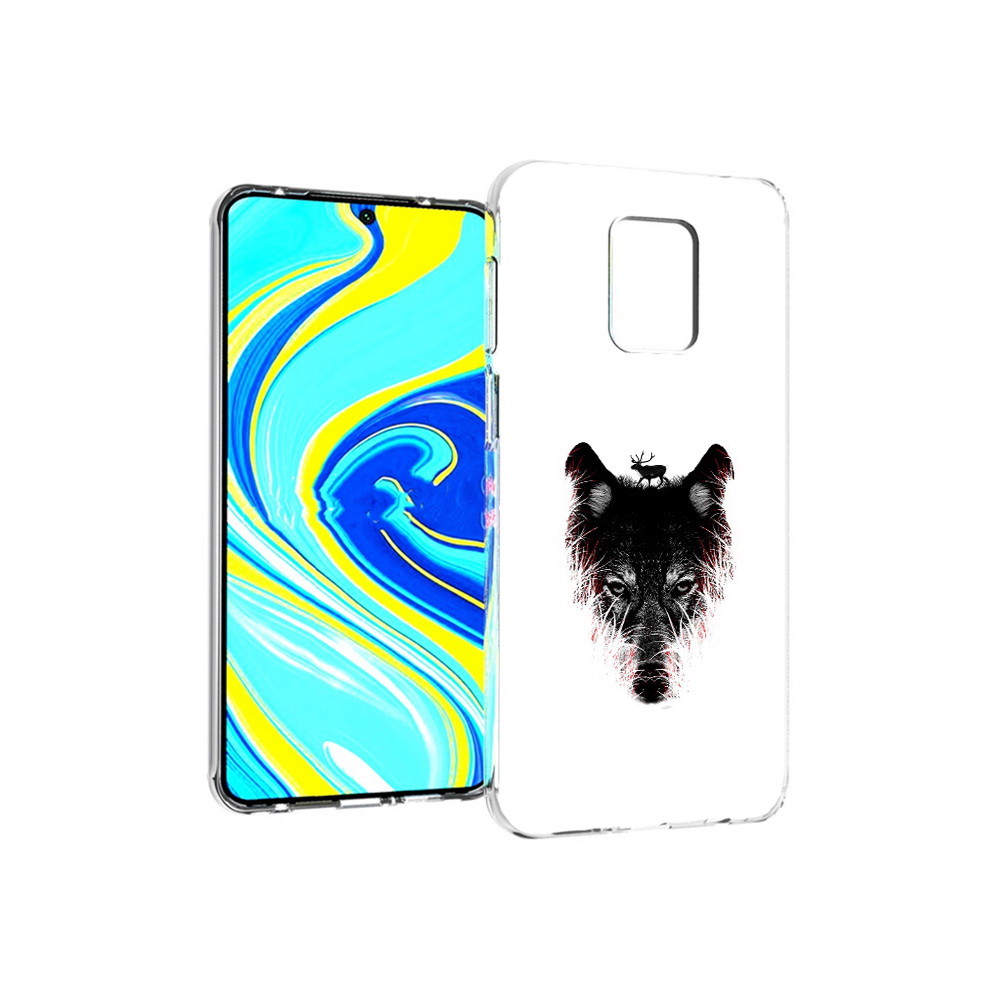 Чехол MyPads Tocco для Xiaomi Redmi Note 9 Pro волк в траве (PT146368.268.267)