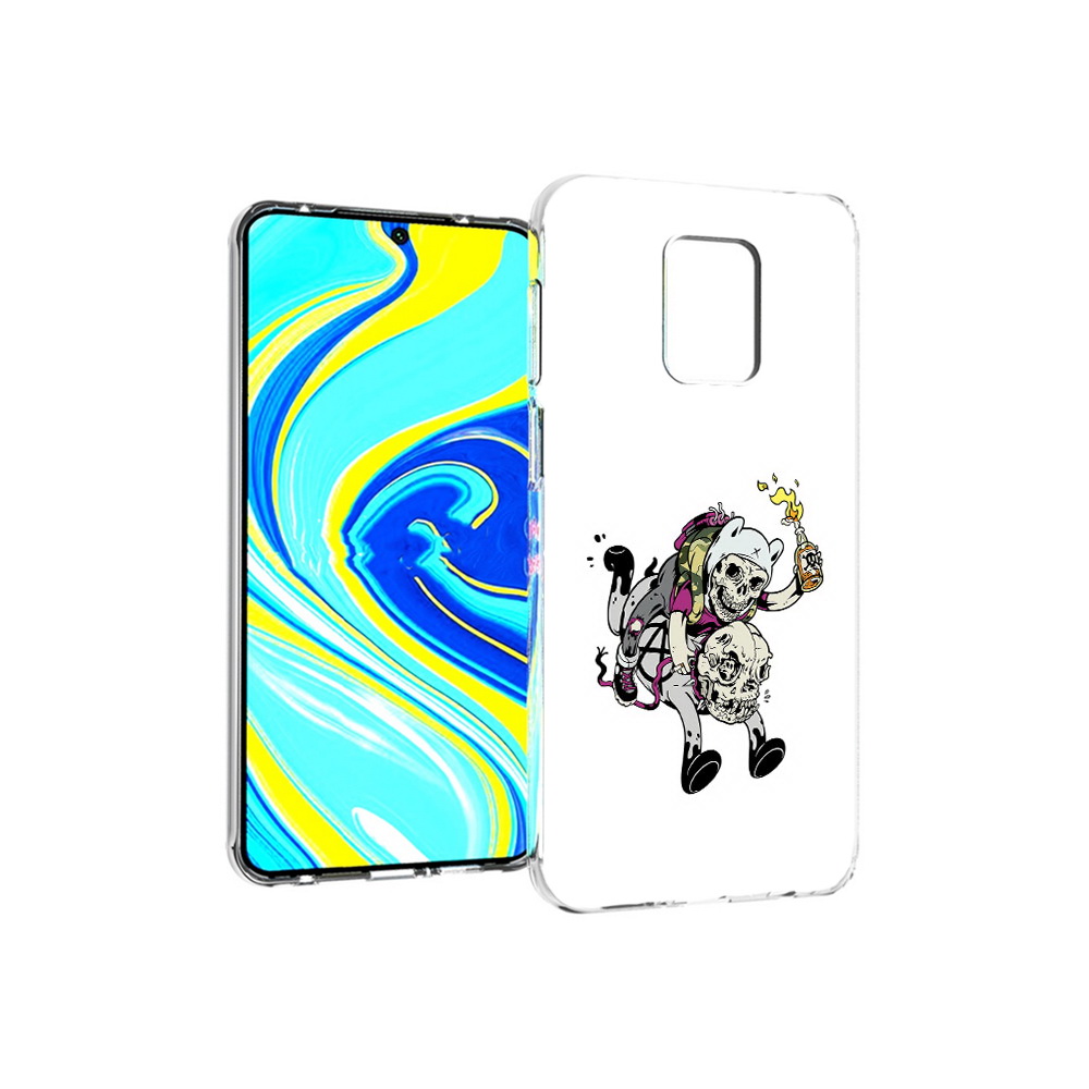 

Чехол MyPads Tocco для Xiaomi Redmi Note 9 Pro время приключений скелеты, Прозрачный, Tocco