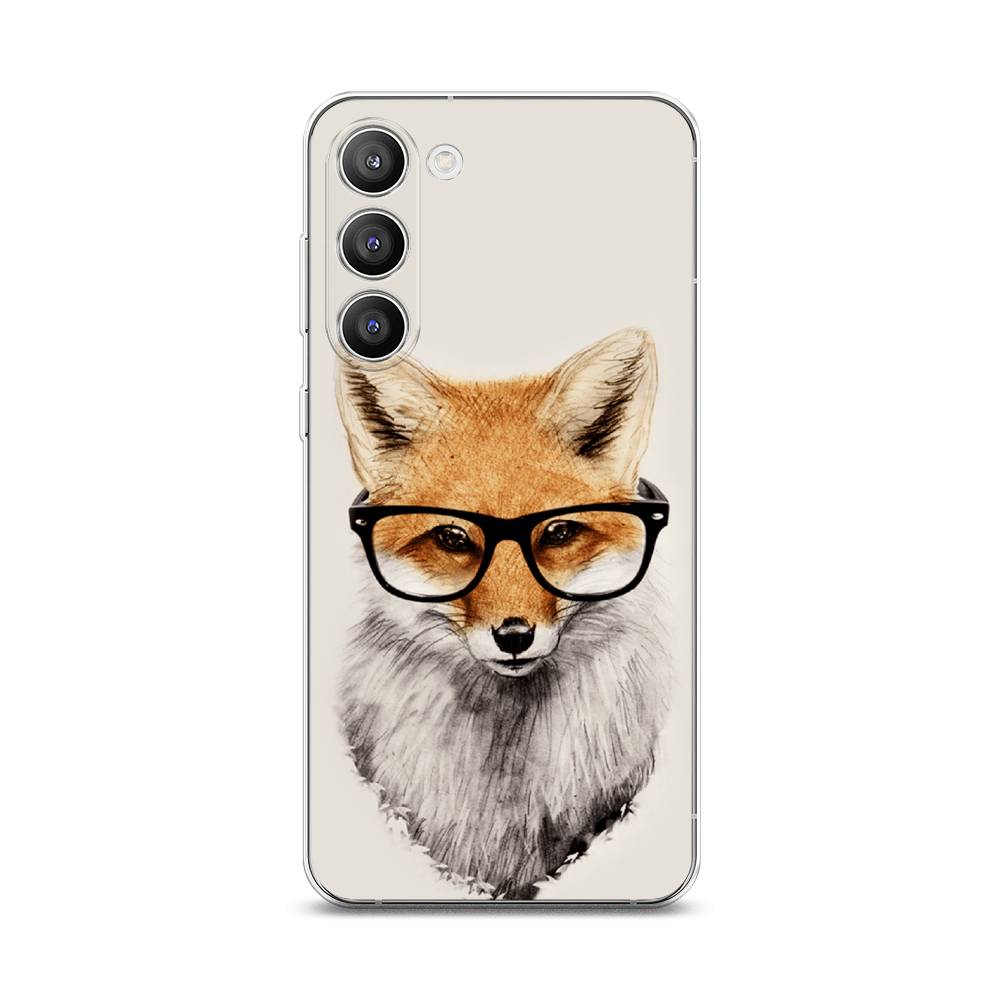 

Чехол Awog на Samsung Galaxy S23 Plus 5G "Лиса в очках", Бежевый, 2107450-10