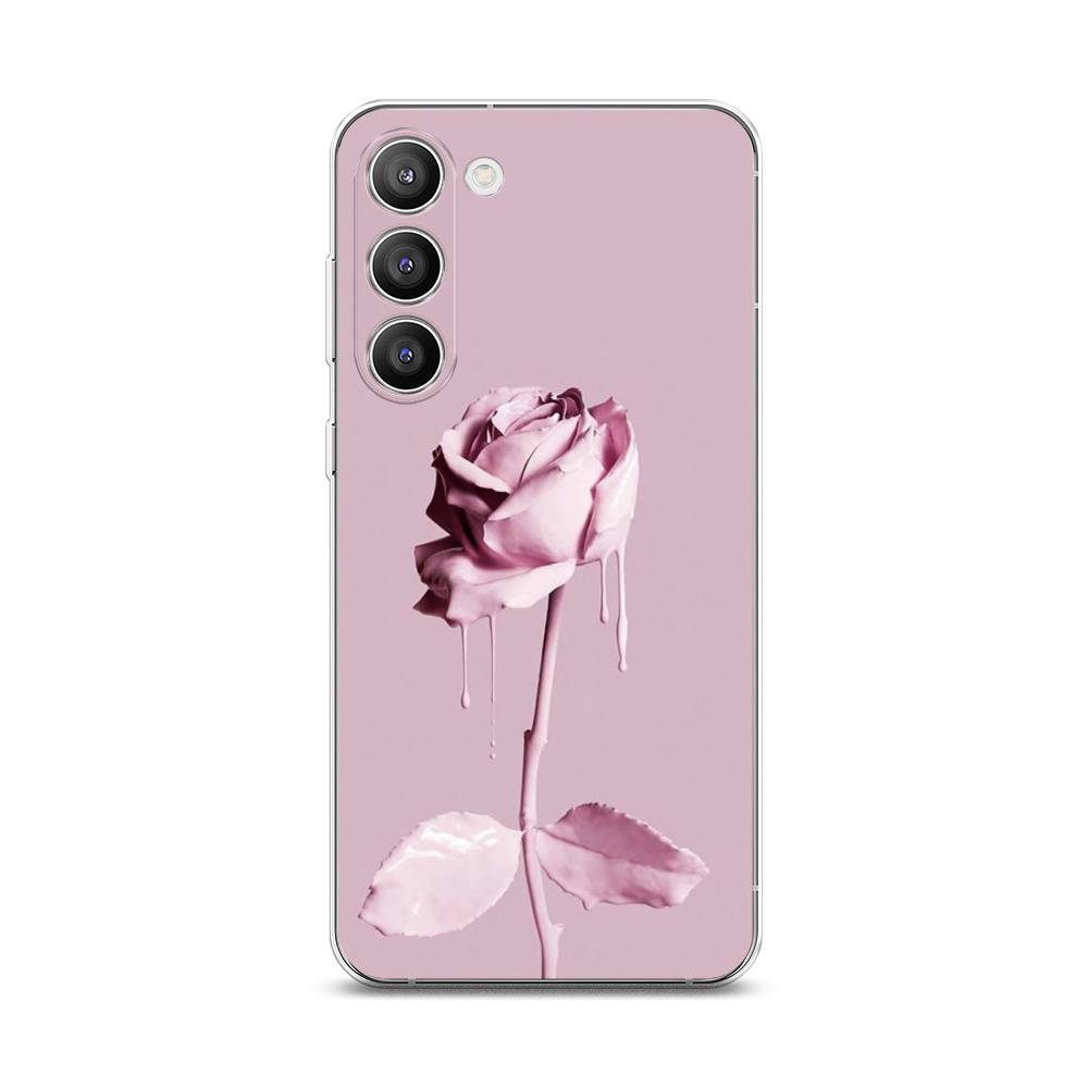 

Чехол Awog на Samsung Galaxy S23 Plus 5G "Роза в краске", Белый;розовый, 2107450-8