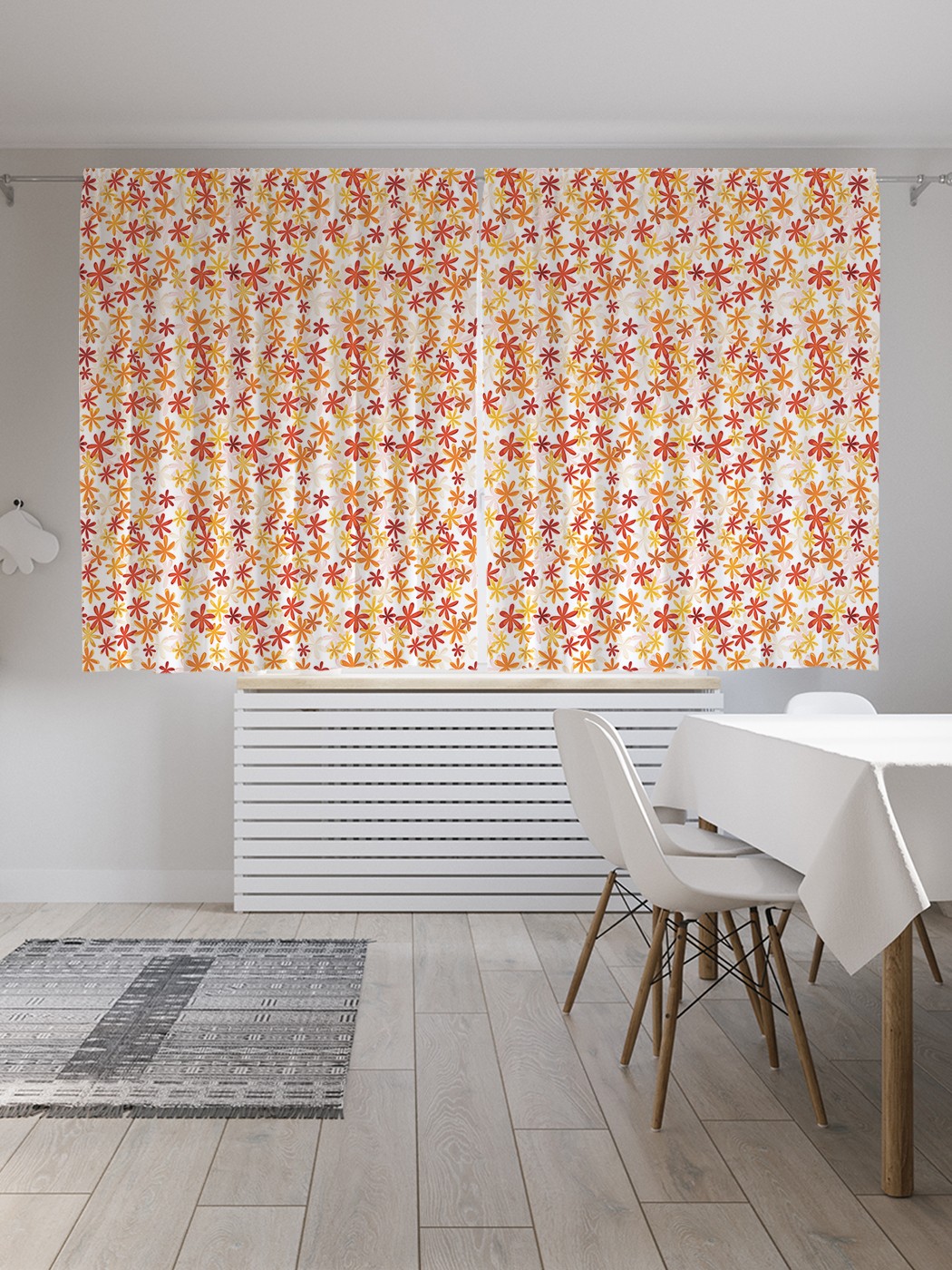 

Классические шторы JoyArty "Мелкоцветье", серия Oxford DeLux, 2 полотна 145x180 см, Мелкоцветье