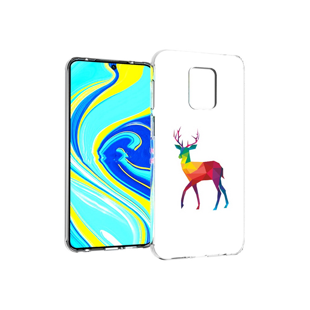 Чехол MyPads Tocco для Xiaomi Redmi Note 9 Pro геометрический олень (PT146368.268.286)