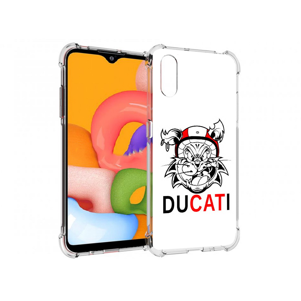 

Чехол MyPads Tocco для Samsung Galaxy A01 дукати (PT144711.509.339), Прозрачный, Tocco