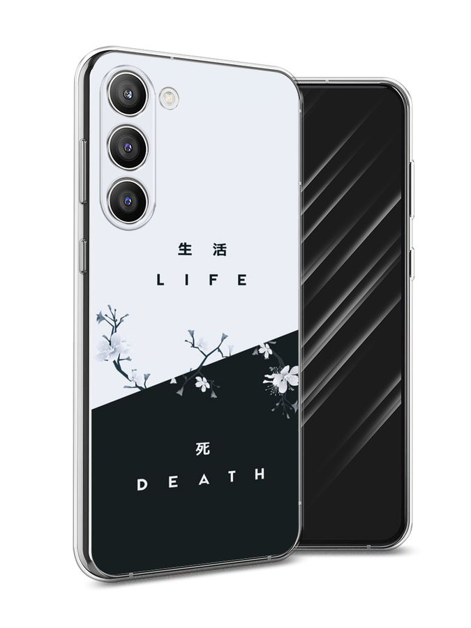 

Чехол Awog на Samsung Galaxy S23 Plus 5G "Life and death", Черный;серый, 2107450-7