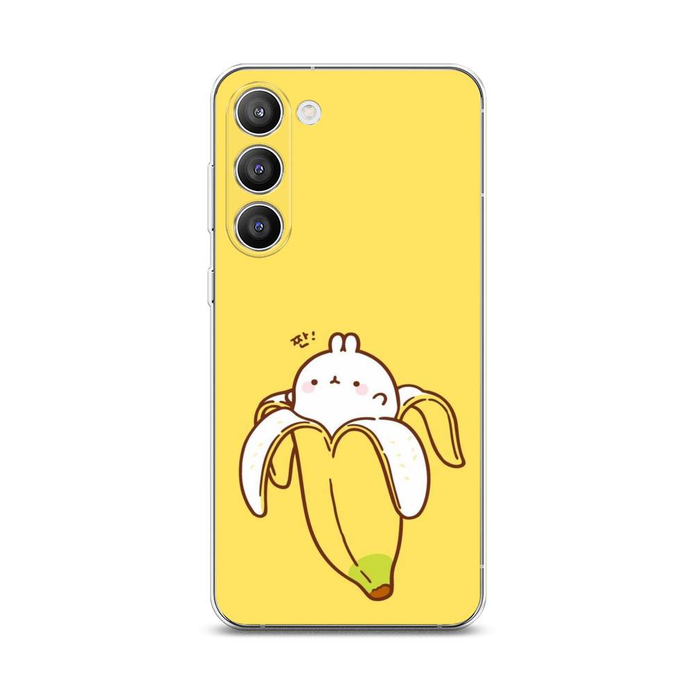 

Чехол Awog на Samsung Galaxy S23 Plus 5G "Зайчик-бананчик", Желтый;белый, 2107450-2
