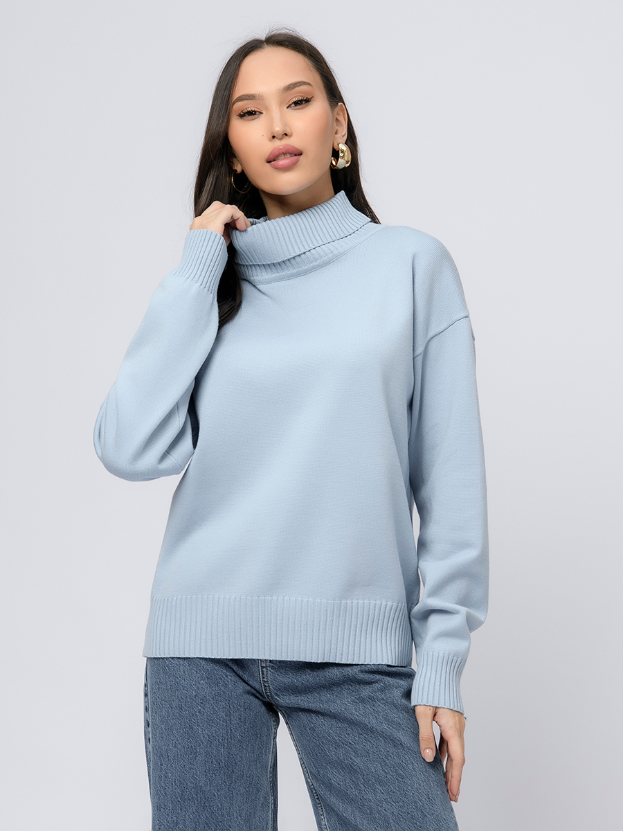 

Свитер женский 1001dress 330234 голубой, 0330234