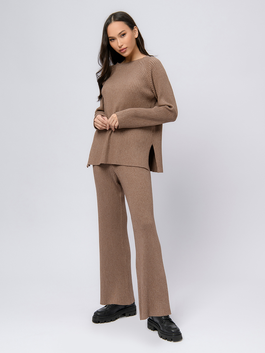 

Брюки женские 1001dress 330236 коричневые, Коричневый, 0330236