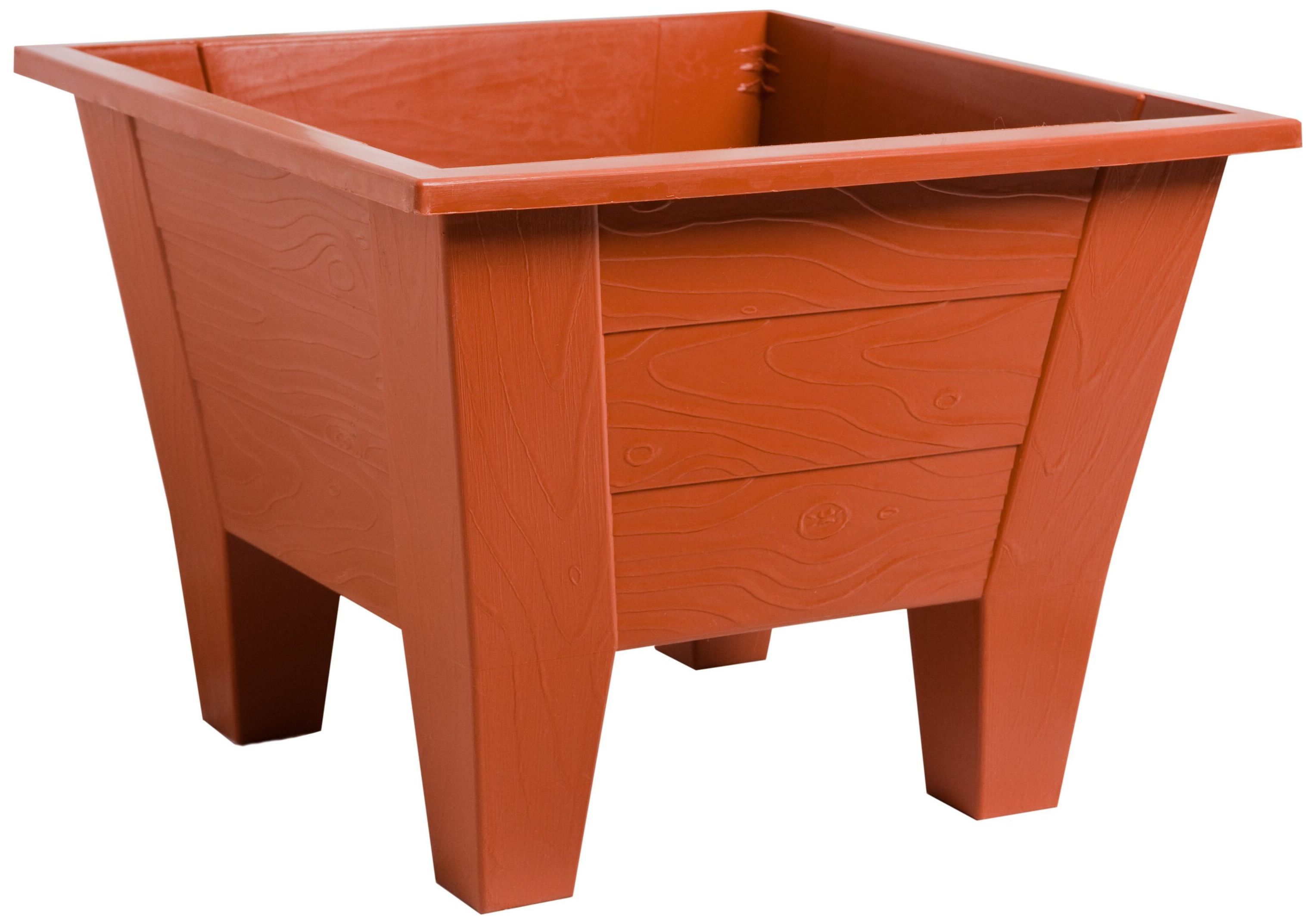 

Кашпо Roxor Consumer Elin 40x40x28,5 см пластиковое терракот, Коричневый