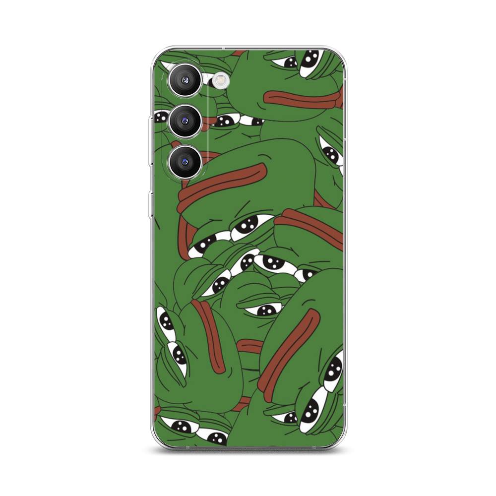 

Чехол Awog на Samsung Galaxy S23 Plus 5G "Печальный frog", Зеленый;белый, 2107450-9