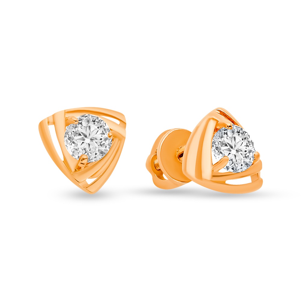 

Серьги пусеты из серебра 585Gold 702010317, фианит, 702010317