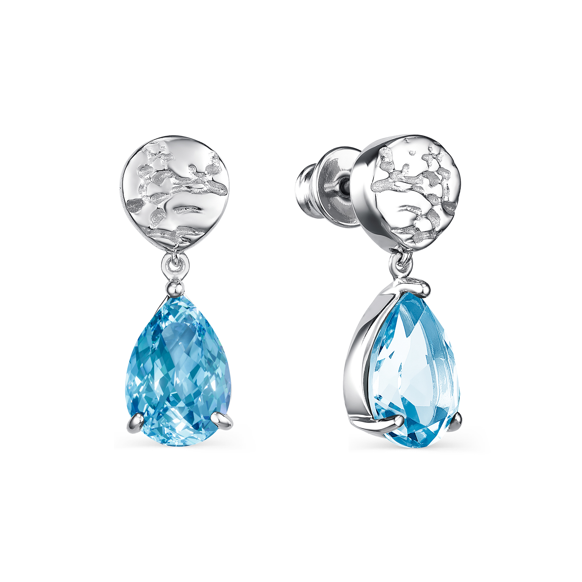 

Серьги из серебра с топазом АЛЬКОР 02-2083/00ТБ-00, 02-2083/00ТБ-00