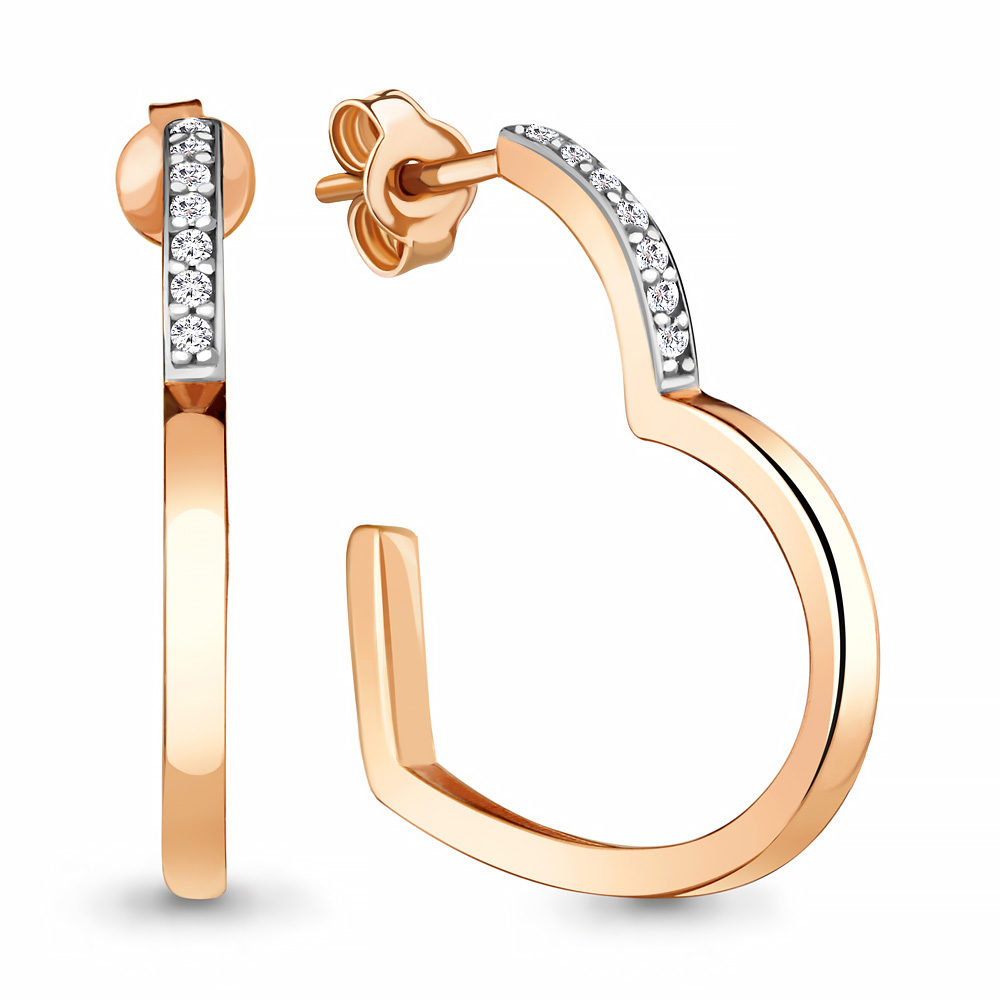 

Серьги из серебра с фианитом Aquamarine 48736А_925_з, 48736А_925_з