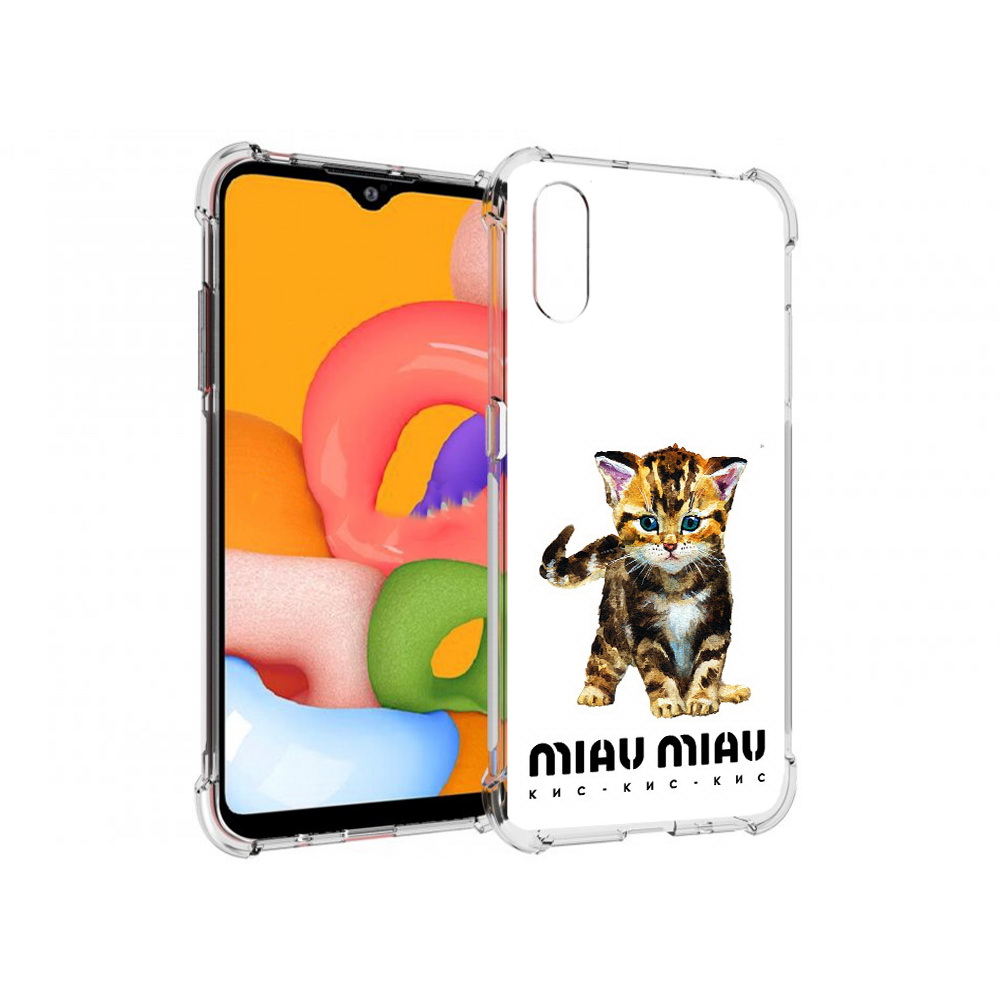 

Чехол MyPads Tocco для Samsung Galaxy A01 Бренд miau miau (PT144711.509.34), Прозрачный, Tocco