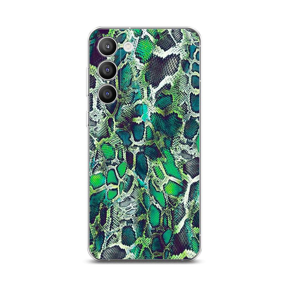 

Чехол Awog на Samsung Galaxy S23 Plus 5G "Зеленая кожа змеи", 2107450-3