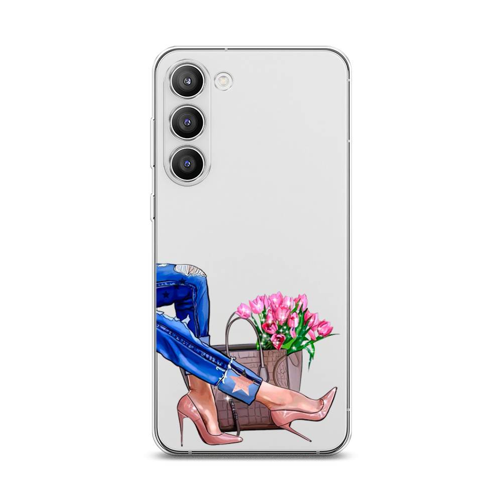 

Чехол Awog на Samsung Galaxy S23 Plus 5G "Каблучки", Синий, 2107450-7