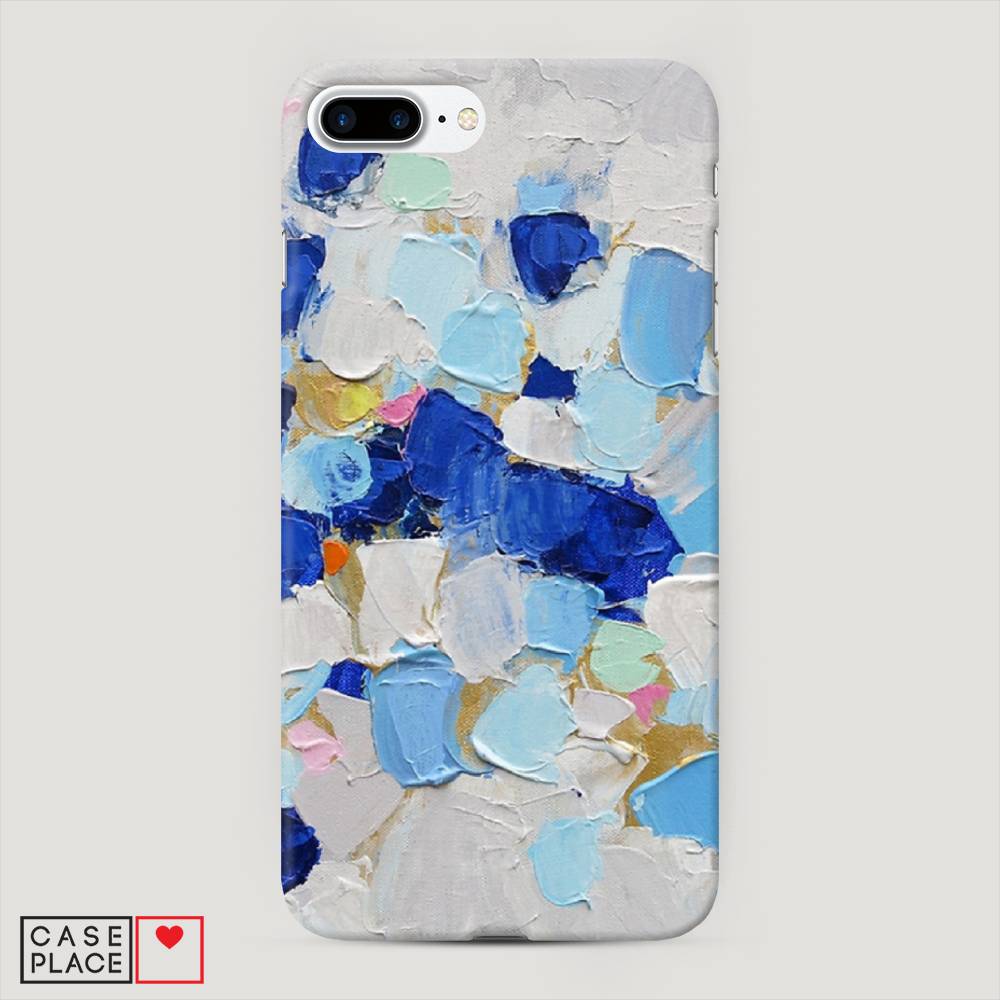 

Пластиковый чехол "Холст сине-белый" на Apple iPhone 8 Plus, 10920-7
