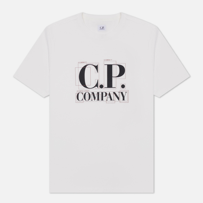 

Мужская футболка C.P. Company 30/1 Jersey Large Graphic Logo белый, Размер L, 30/1 Jersey Large Graphic Logo