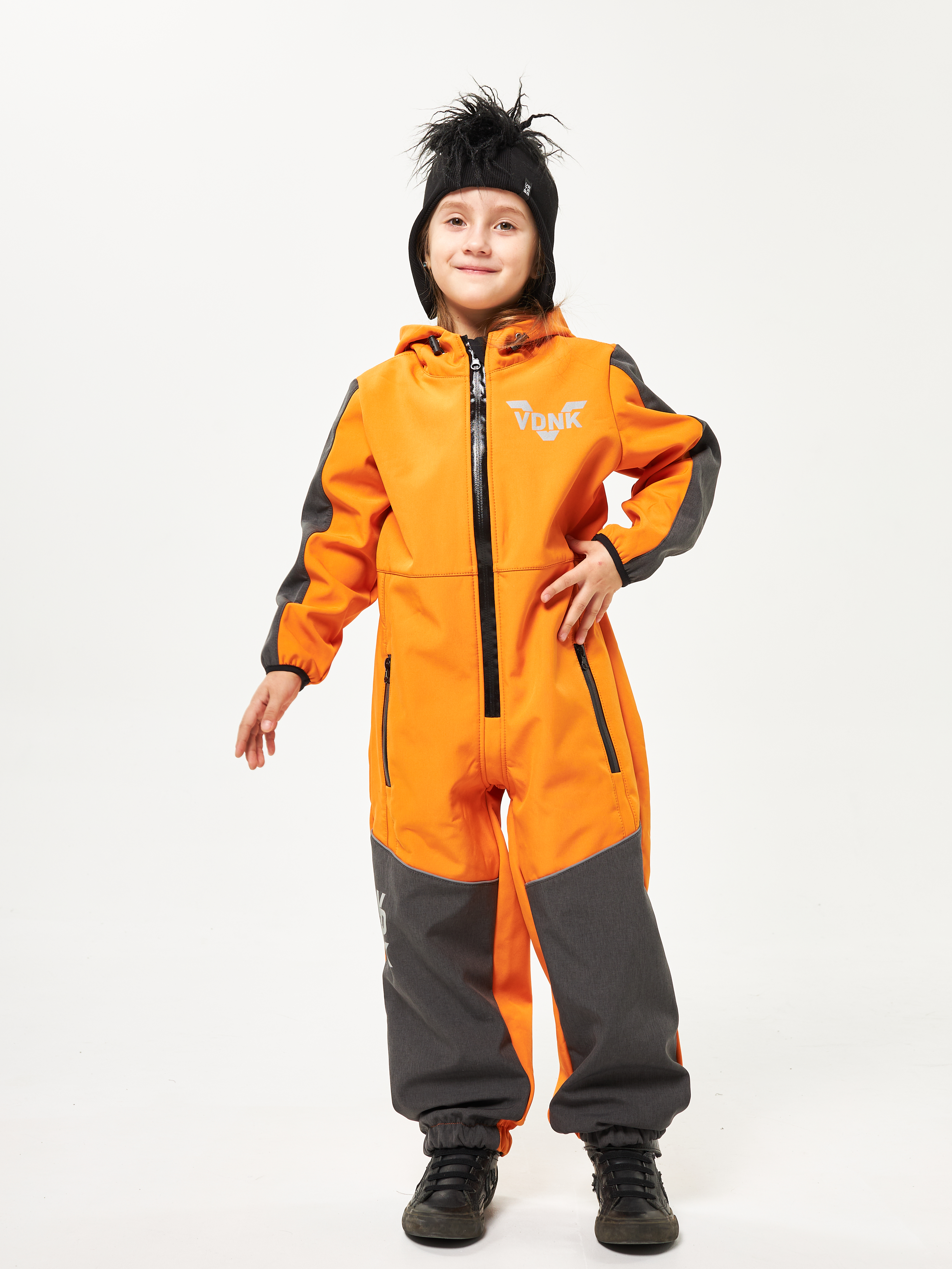 

Комбинезон детский Malek-Baby 207, Оранжевый + Графит меланж, 128, Разноцветный, 207