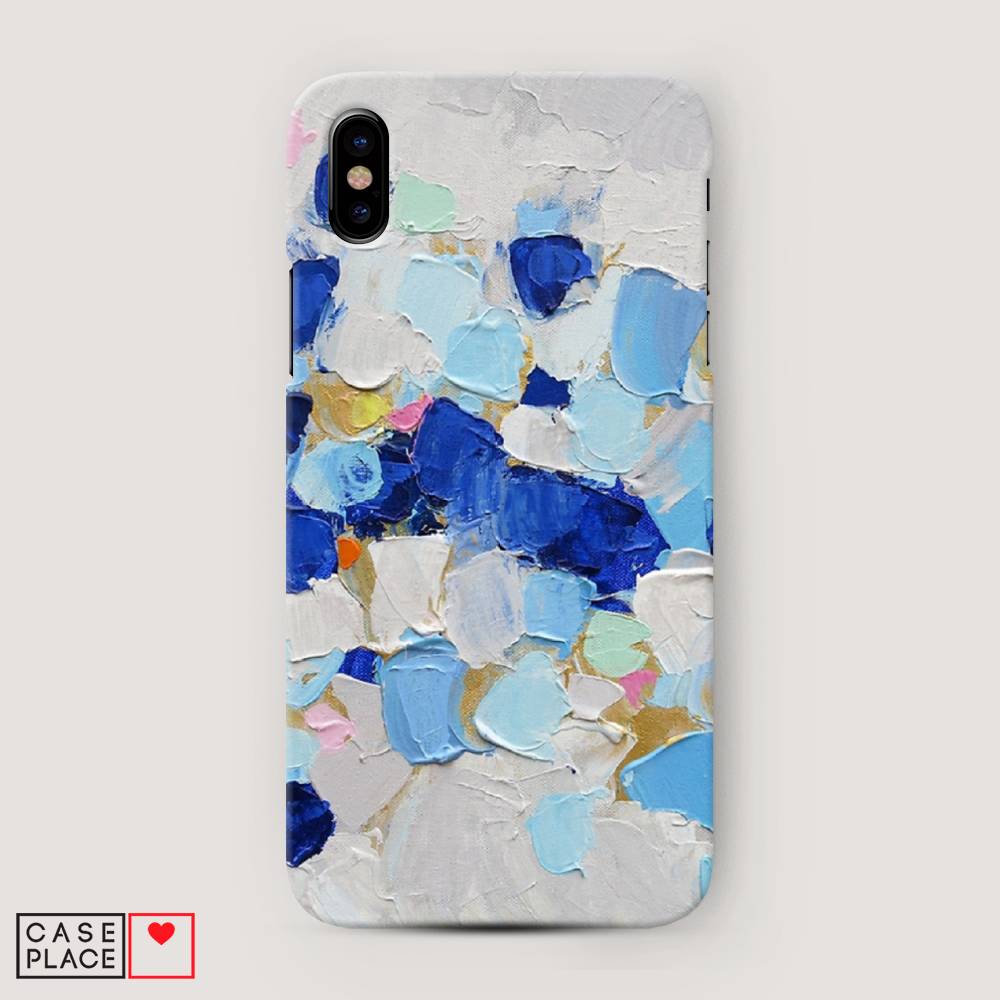 

Пластиковый чехол "Холст сине-белый" на Apple iPhone XS Max (10S Max), 11920-7