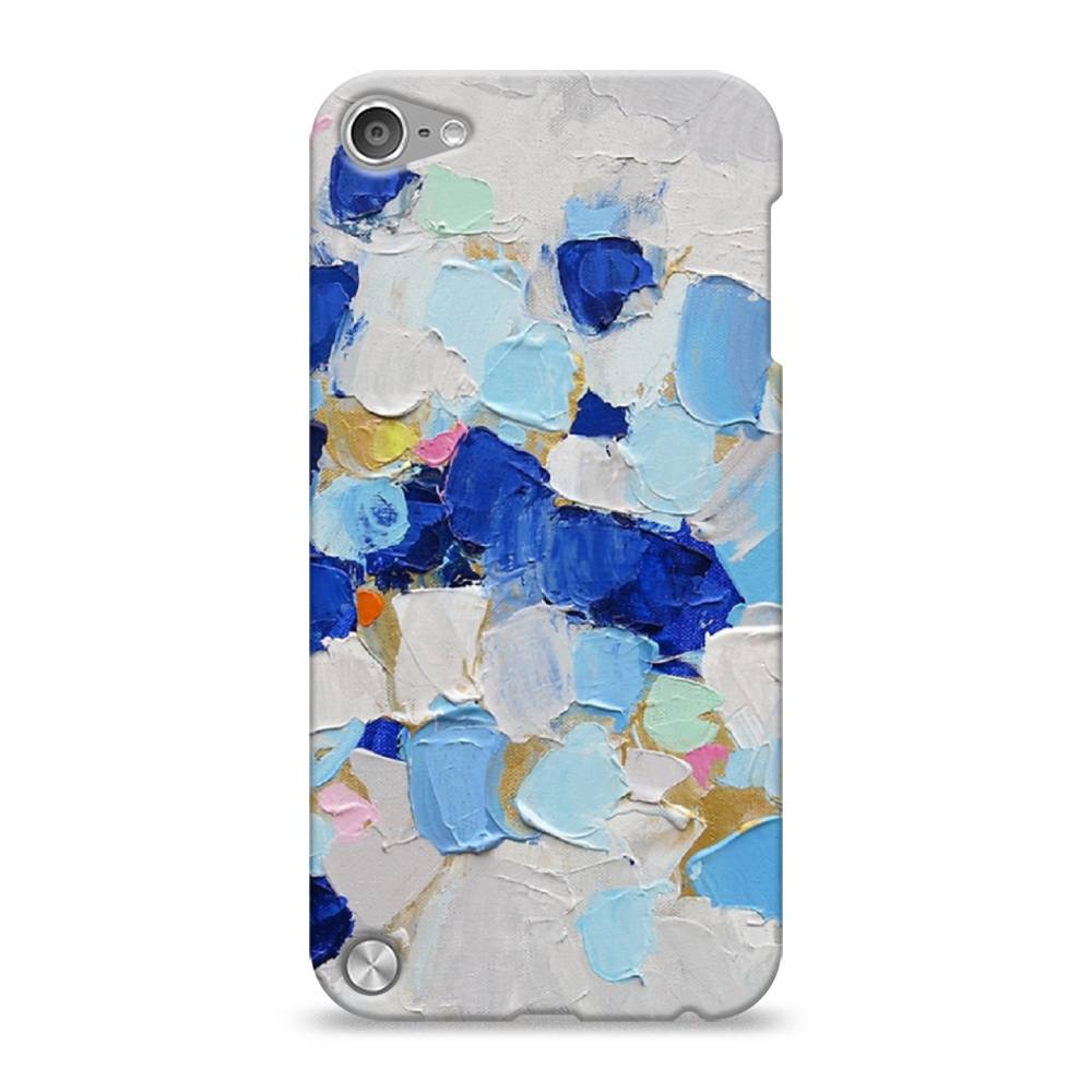 

Пластиковый чехол "Холст сине-белый" на Apple iPod Touch, 11120-7