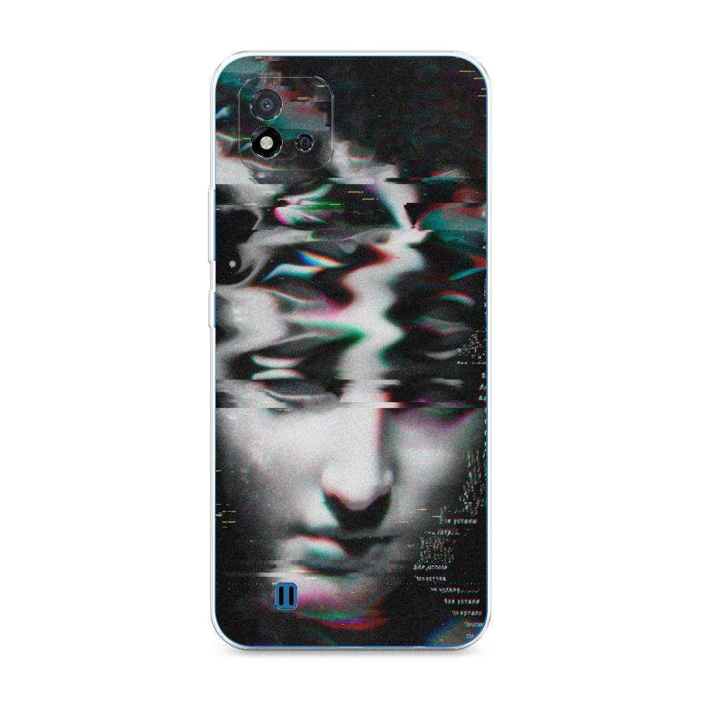 фото Силиконовый чехол "glitch art" на realme c20 awog