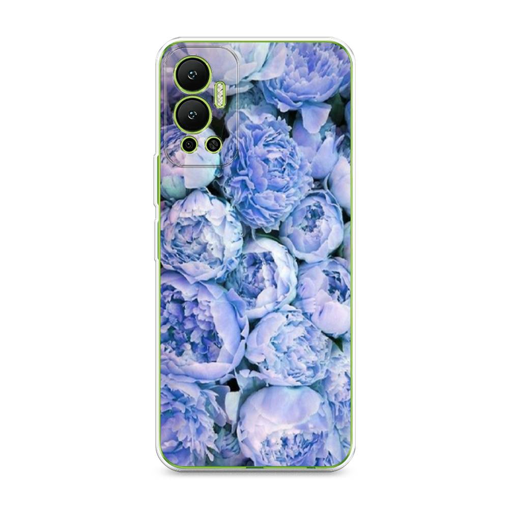 

Чехол Awog на Infinix Hot 12 "Пионы голубые", Разноцветный, 3101350-8