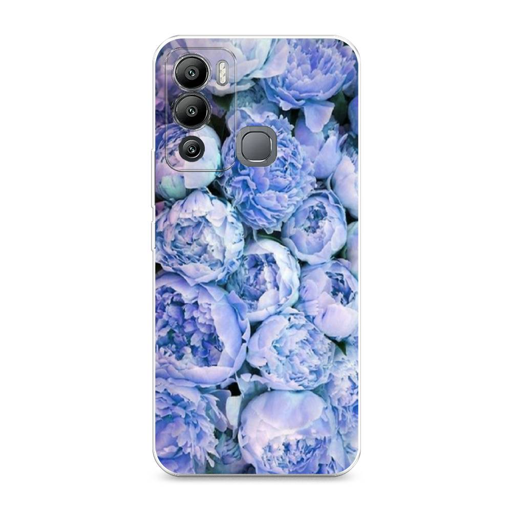 

Чехол Awog на Infinix Hot 12i "Пионы голубые", Разноцветный, 3101250-8