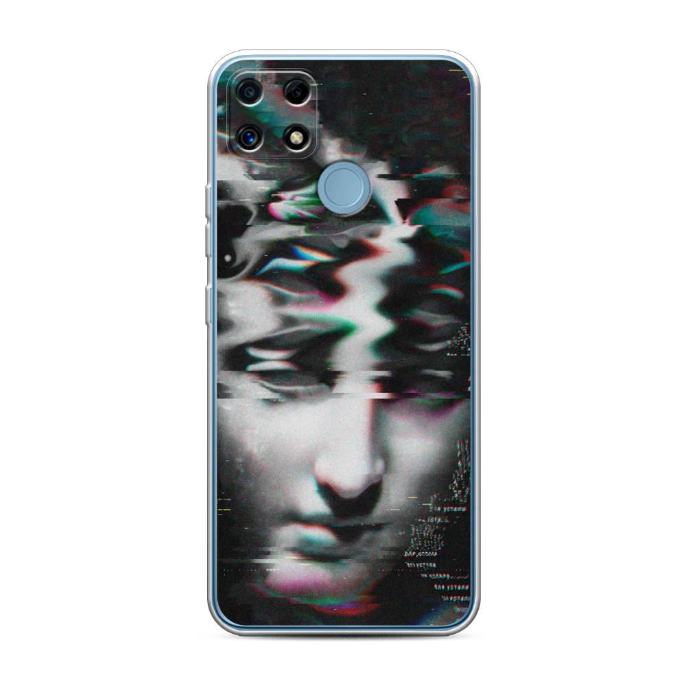 фото Силиконовый чехол "glitch art" на realme c25 awog