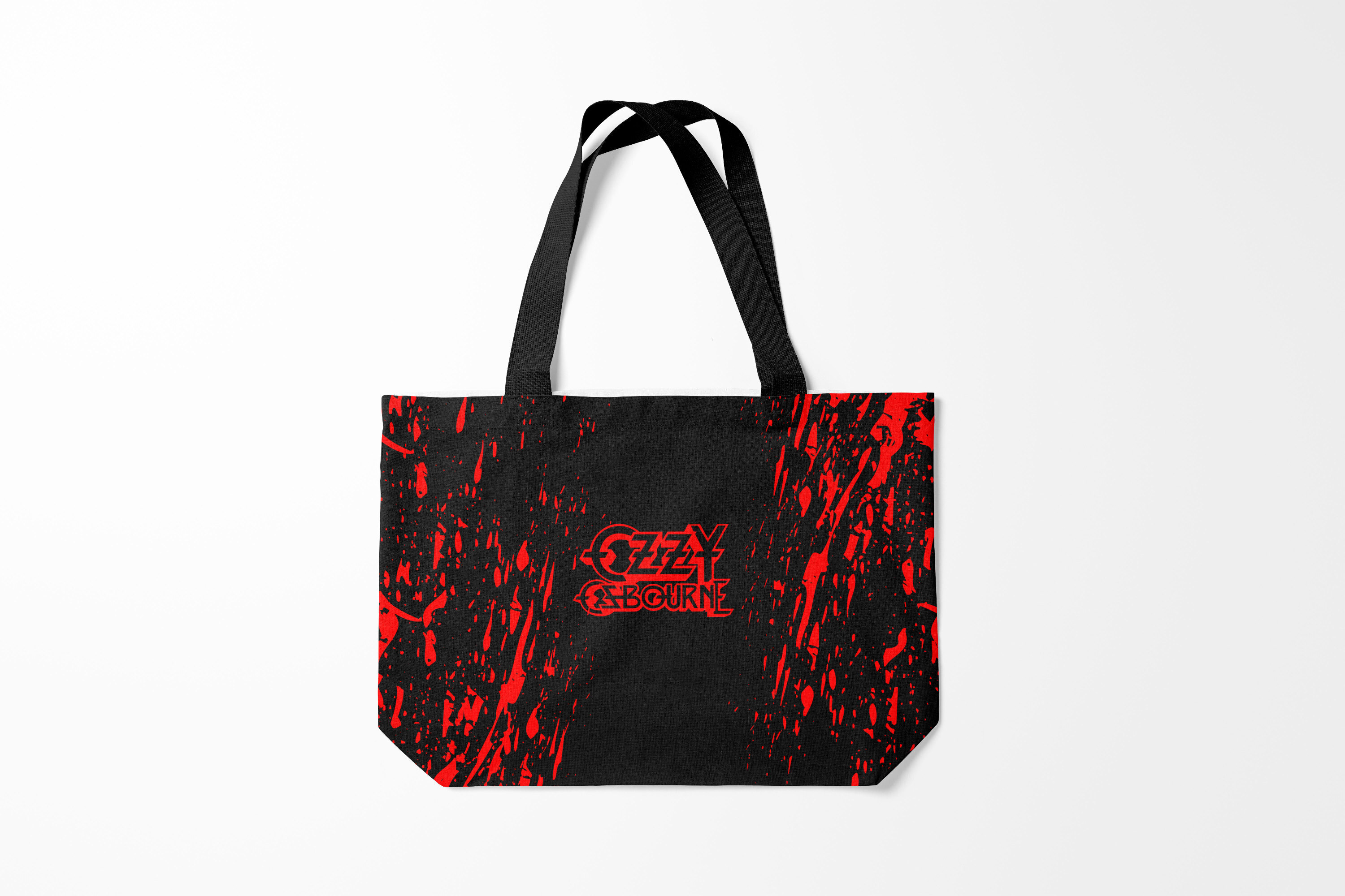 

Сумка шoппер унисекс Burnettie Ozzy Osbourne Black Sabbath Z, черный; красный, Ozzy Osbourne Black Sabbath Z