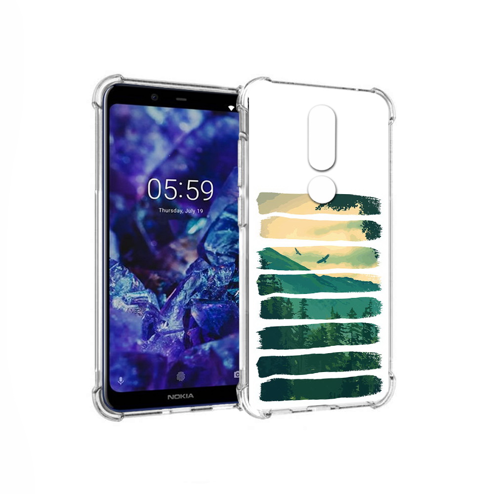 

Чехол MyPads Tocco для Nokia 5.1 Plus Лесная чаща (PT119548.120.107), Прозрачный, Tocco