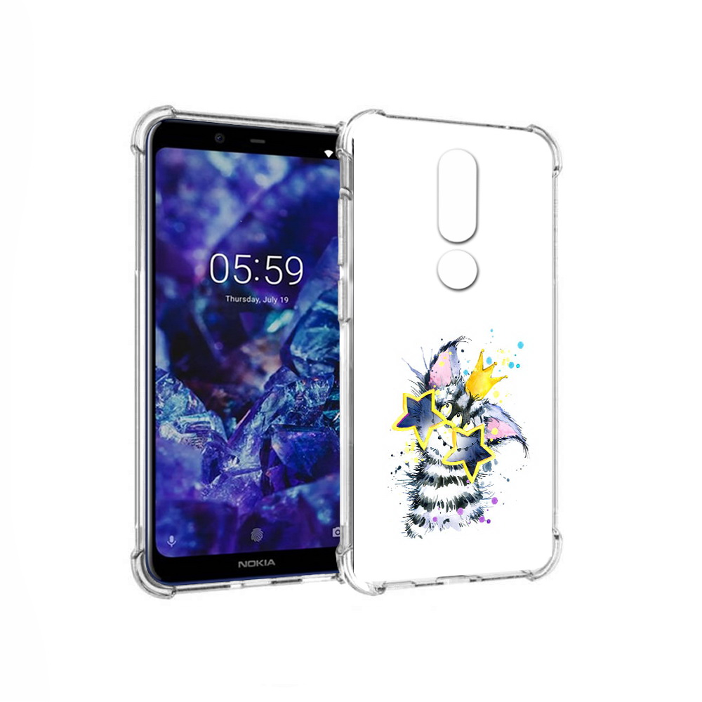 

Чехол MyPads Tocco для Nokia 5.1 Plus Мартовский Нуся (PT119548.120.114), Прозрачный, Tocco