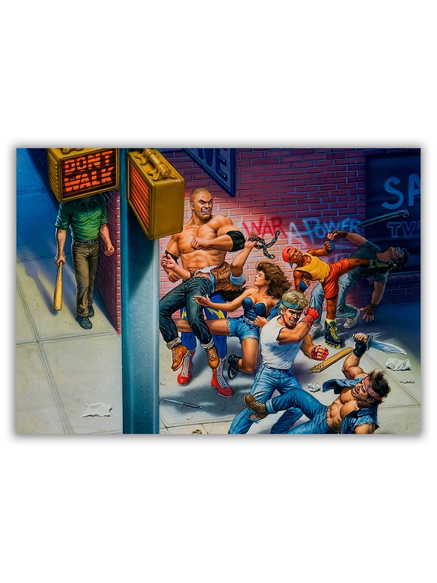 фото Магнит на холодильник drabs большой - a4, streets of rage