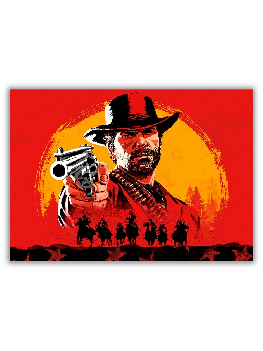 фото Магнит на холодильник drabs большой - a4, red dead redemption