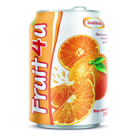 

Напиток Doshirak Fruit4u сокосодержащий апельсин 238 мл