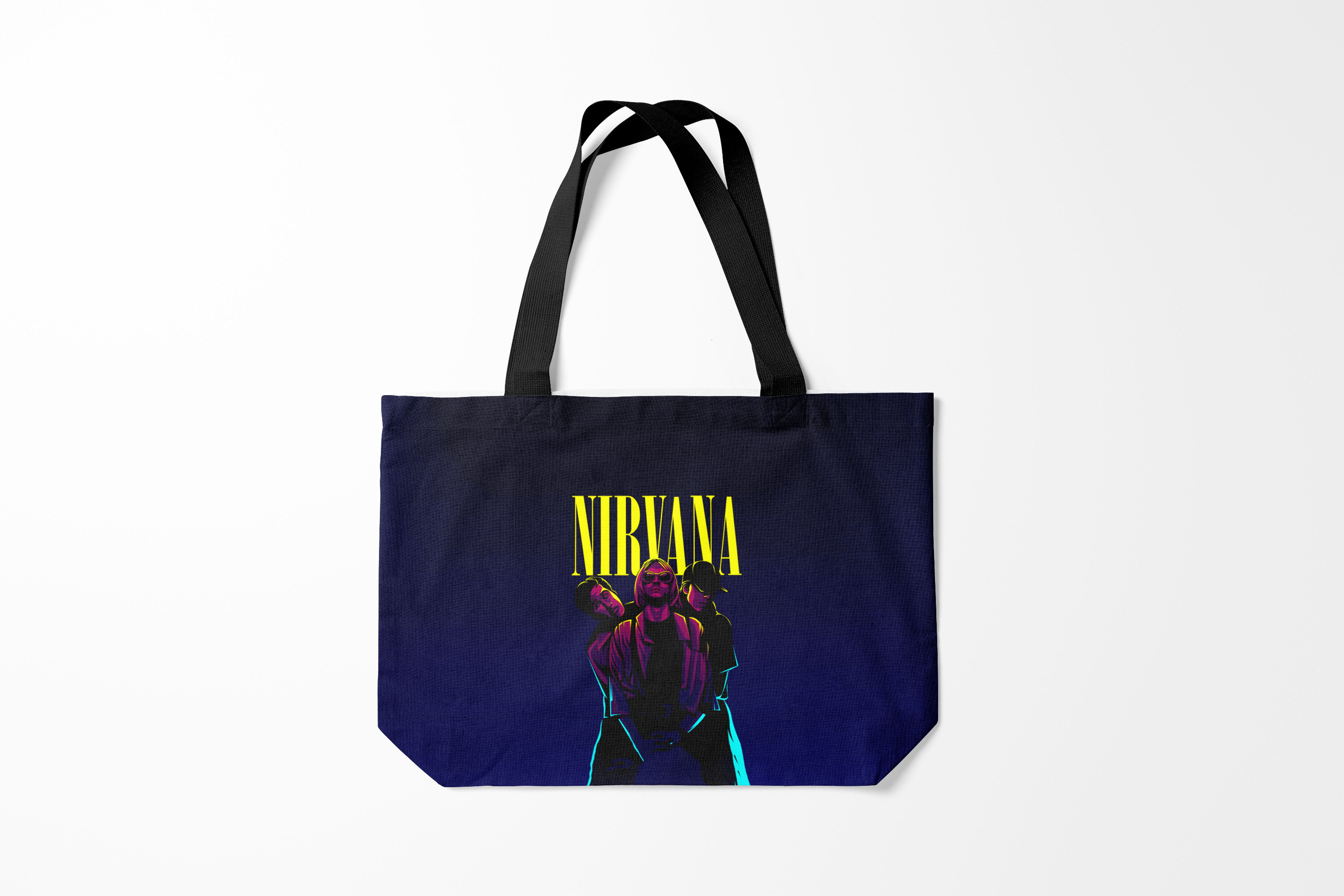 

Сумка шoппер унисекс Burnettie Nirvana Neon, синий, Разноцветный, Nirvana Neon