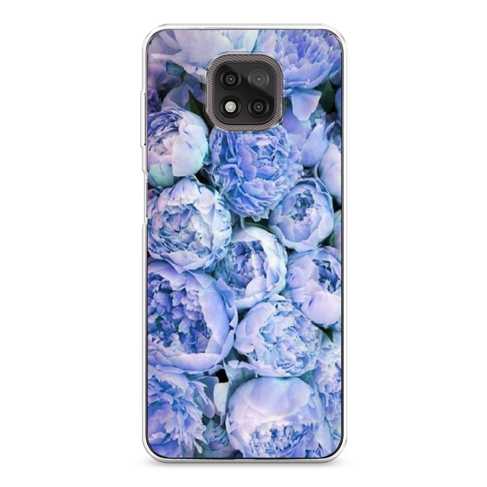 

Чехол Awog на Motorola Moto G Power 2021 "Пионы голубые", Разноцветный, 242750-8
