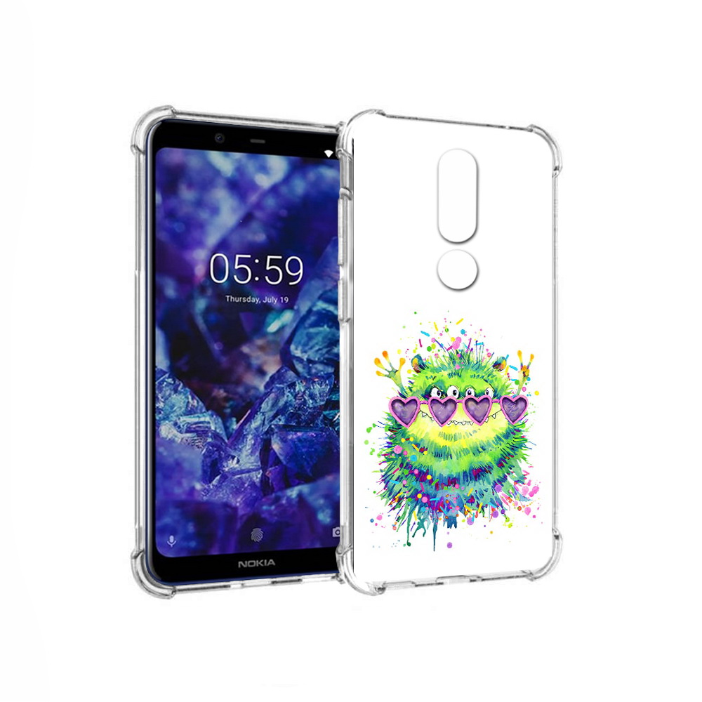 

Чехол MyPads Tocco для Nokia 5.1 Plus Пушистый персонаж (PT119548.120.142), Прозрачный, Tocco