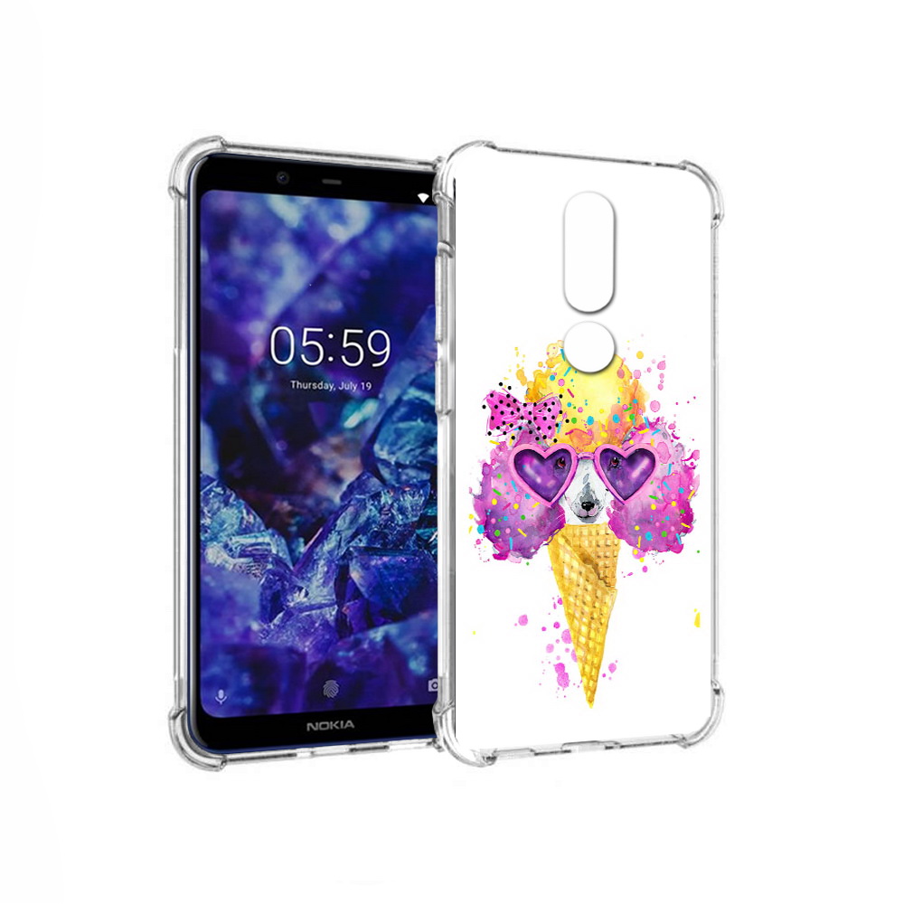 

Чехол MyPads Tocco для Nokia 5.1 Plus Рожок (PT119548.120.146), Прозрачный, Tocco