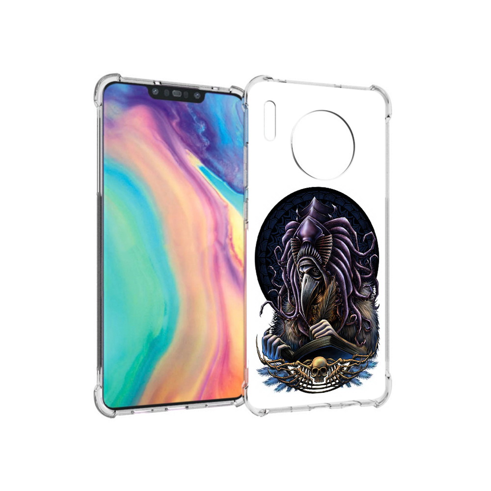 

Чехол MyPads Tocco для Huawei Mate 30 умный ворон, Прозрачный, Tocco
