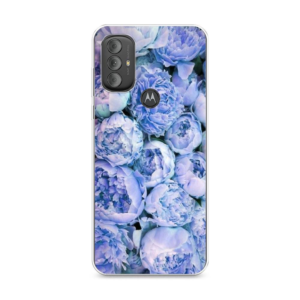 

Чехол Awog на Motorola Moto G Power 2022 "Пионы голубые", Разноцветный, 242850-8