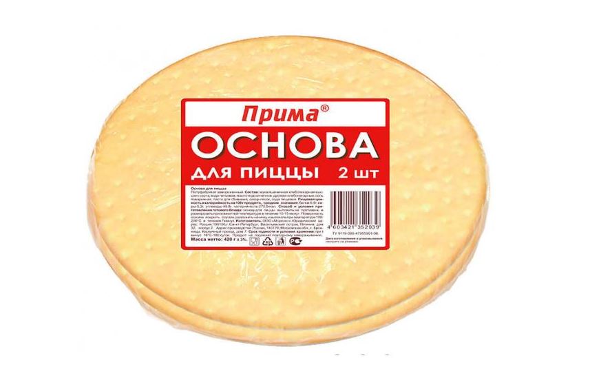

Основа для пиццы Морозко Прима 420 г