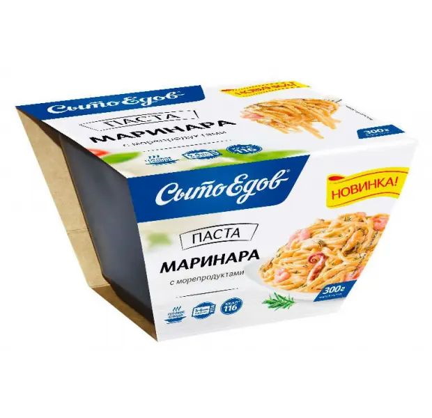

Паста Сытоедов Маринара с морепродуктами 300 г